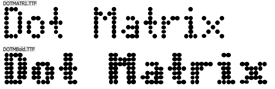 Dot Matrix Font